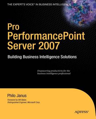 Book cover for Pro Performancepoint Server 2007: Building Business Intelligence Solutions