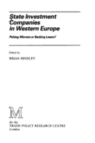 Cover of State Investment Companies in Western Europe