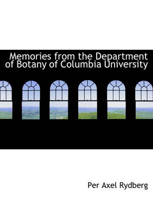 Book cover for Memories from the Department of Botany of Columbia University