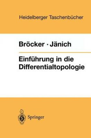 Cover of Einfeuhrung in Die Differentialtopologie