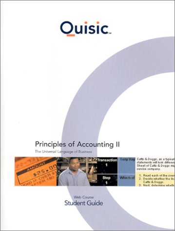 Book cover for (QUISIC) Principles of Accounting II the Universal Language of Business Web Course to Accounting Principles