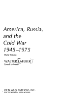 Cover of America, Russia and the Cold War, 1945-75