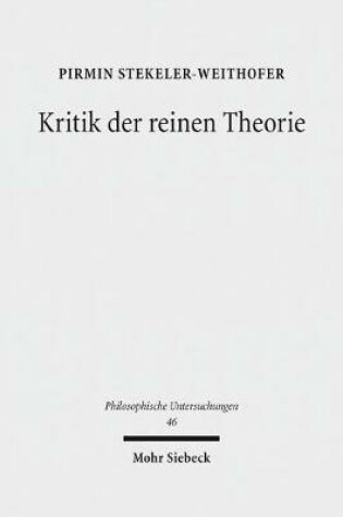 Cover of Kritik der reinen Theorie