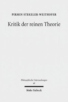 Cover of Kritik der reinen Theorie