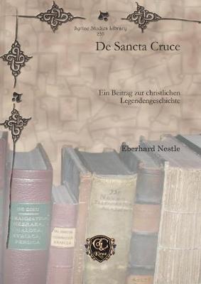 Book cover for De Sancta Cruce