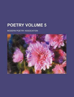 Book cover for Poetry Volume 5