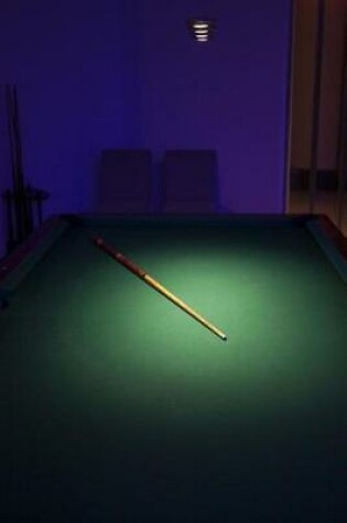 Cover of Billiard Table and Pool Cue Game Journal