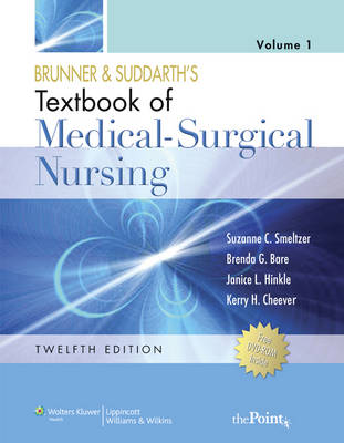 Book cover for Brunner and Suddarth's 12e 2 Vol Textbook Medical-Surgical Nursing + Simadviser Access Code, Pkg