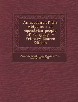 Book cover for Account of the Abipones