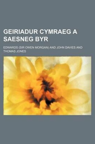 Cover of Geiriadur Cymraeg a Saesneg Byr