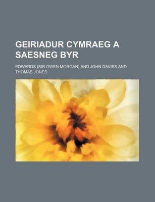 Book cover for Geiriadur Cymraeg a Saesneg Byr