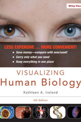 Cover of Visualizing Human Biology 4e Binder Ready Version + WileyPLUS Registration Card