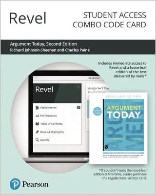 Book cover for Revel for Argument Today -- Combo Access Card