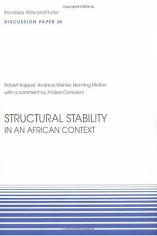 Cover of Structural Stability in an African Context