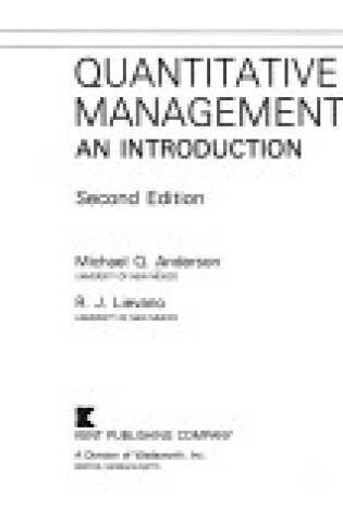 Cover of Quantitative Management