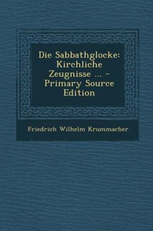 Cover of Die Sabbathglocke
