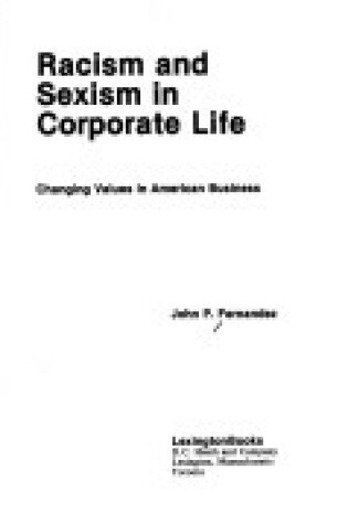 Cover of Racism and Sexism in Corporate Life