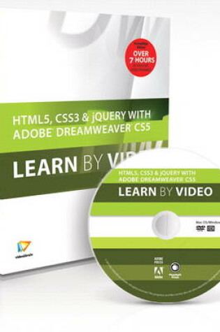 Cover of HTML5, CSS3, and jQuery with Adobe Dreamweaver CS5.5 Learn by Video