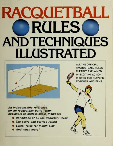 Cover of Racquetball Rules and Techniques Illustrated