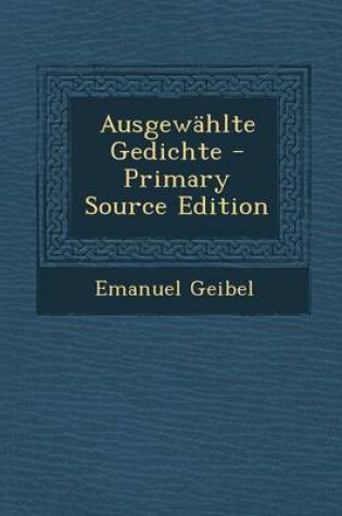 Cover of Ausgewahlte Gedichte