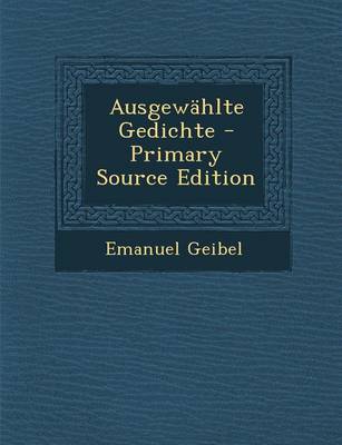 Book cover for Ausgewahlte Gedichte