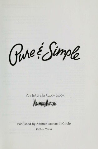 Cover of Pure & Simple