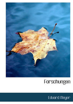 Book cover for Forschungen