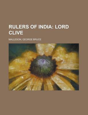 Book cover for Rulers of India; Lord Clive