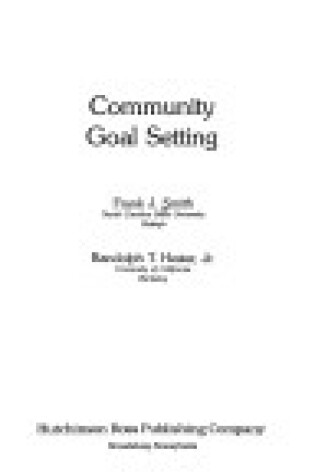Cover of Community Goal Setting