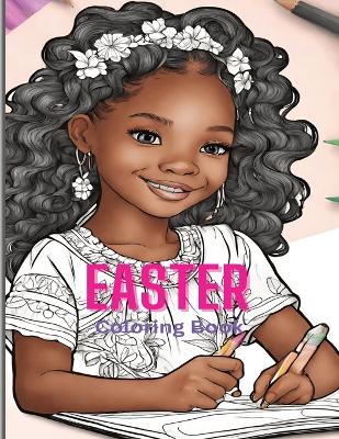 Book cover for Easter Coloring Book for African American Girls