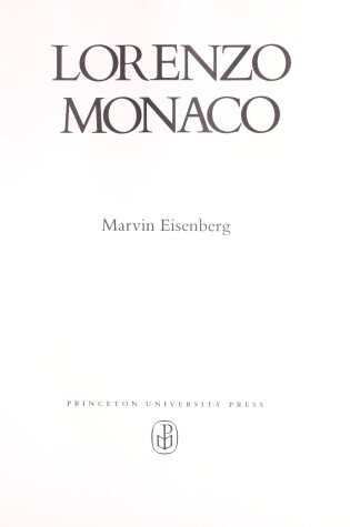 Cover of Lorenzo Monaco