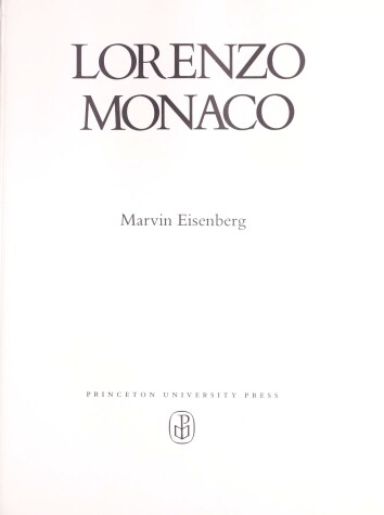 Book cover for Lorenzo Monaco