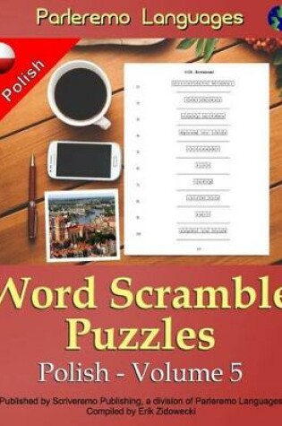 Cover of Parleremo Languages Word Scramble Puzzles Polish - Volume 5