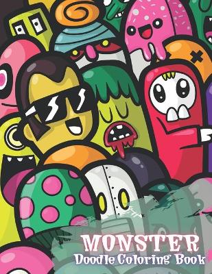Book cover for Monster Doodle Coloring Book