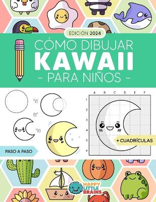 Book cover for Cómo Dibujar Kawaii para Niños