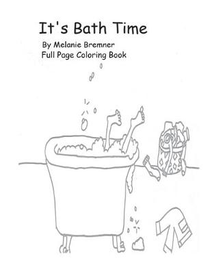 Book cover for It's Bath Time Full Page Coloring Book