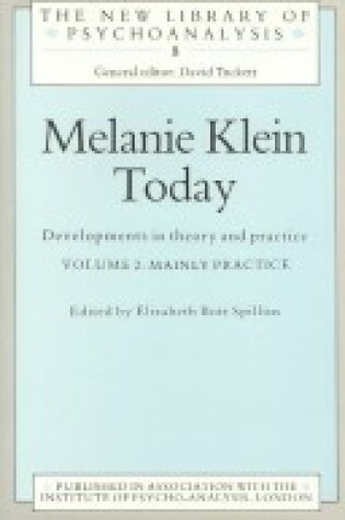 Cover of Melanie Klein Today