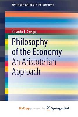 Book cover for Philosophy of the Economy