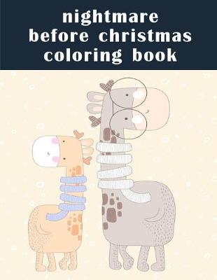 Cover of nightmare before christmas coloring book