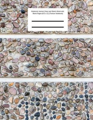 Book cover for Pebbles Notebook Journal, Diary and Sketch Book with Blank Pages (8.5 x 11) (Texture Notebook)