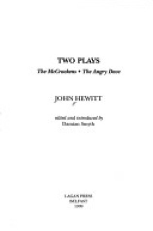 Cover of Two Plays