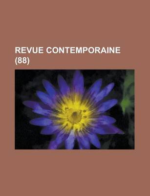 Book cover for Revue Contemporaine (88)