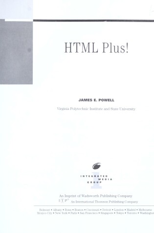 Cover of Html Plus!