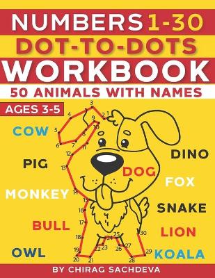 Book cover for Numbers 1-30 Dot-to-Dots Workbook