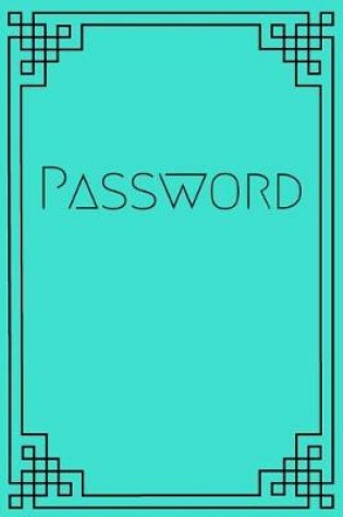 Cover of Turquoise Password Journal