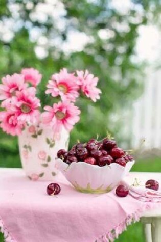 Cover of Pretty Pink Tablescape with Cherries Journal