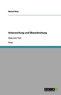 Book cover for Unterwerfung und UEberschreitung