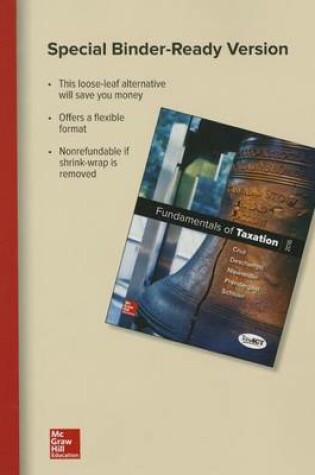 Cover of Loose Leaf for Fundamentals of Taxation, 2016 Edition with Taxact CD-ROM