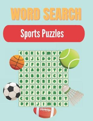 Book cover for Word Search Sports Puzzles