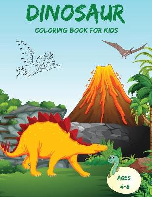 Book cover for Dinosaur Dot to Dot Coloring Book for Kids Ages 4-8